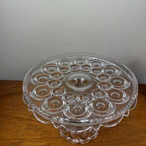 Adam’s 1880 Moon & Stars Clear Cake Plate